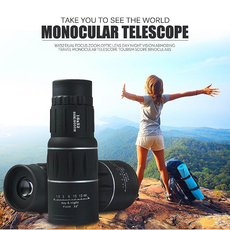 16x52 Telescope HD Monocular Handheld Scope