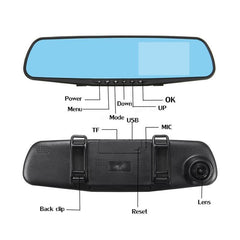 Rear View Mirror Dash Cam 1080P