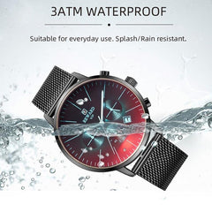 Bright Luxury Glass Wrist Watch