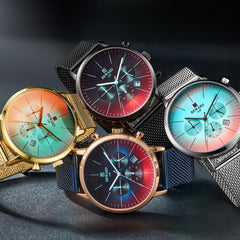 Bright Luxury Glass Wrist Watch