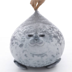 Fluffy Plush Seal Pillow