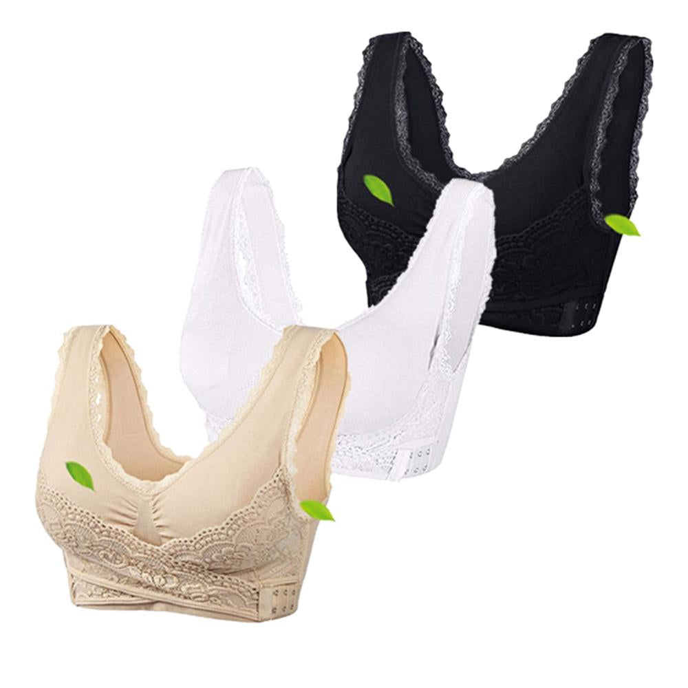 Front Cross Wireless Lace Lift Comfort Bra