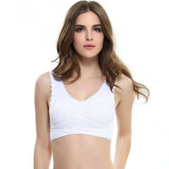 Front Cross Wireless Lace Lift Comfort Bra