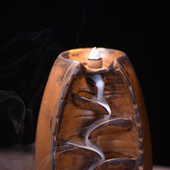 Ceramic Waterfall Incense Holder