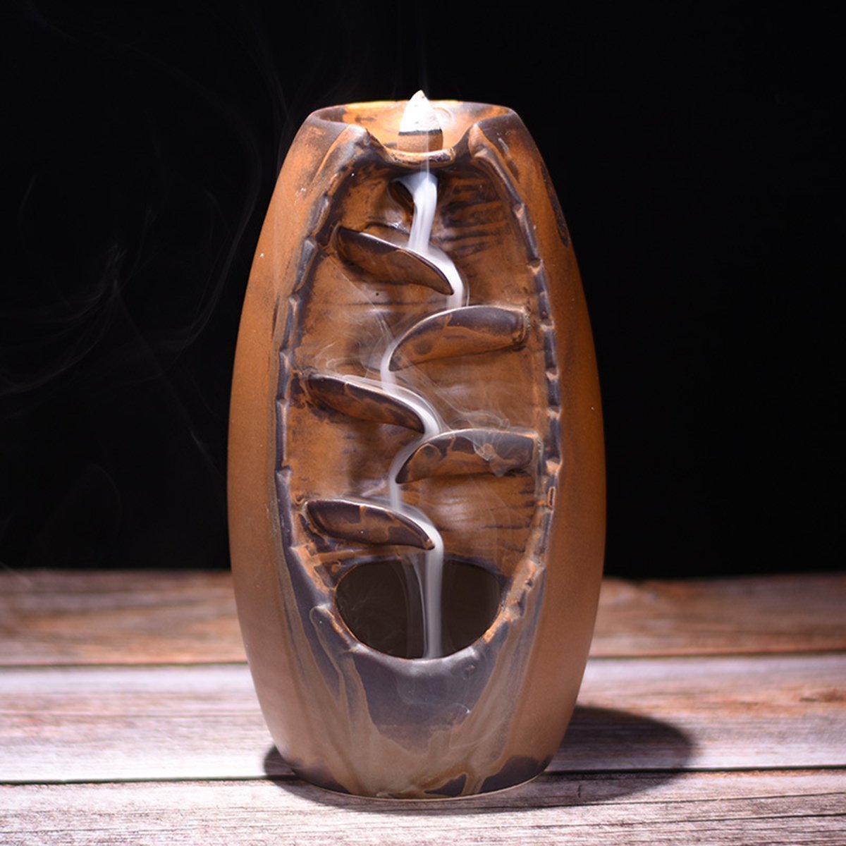 Ceramic Waterfall Incense Holder