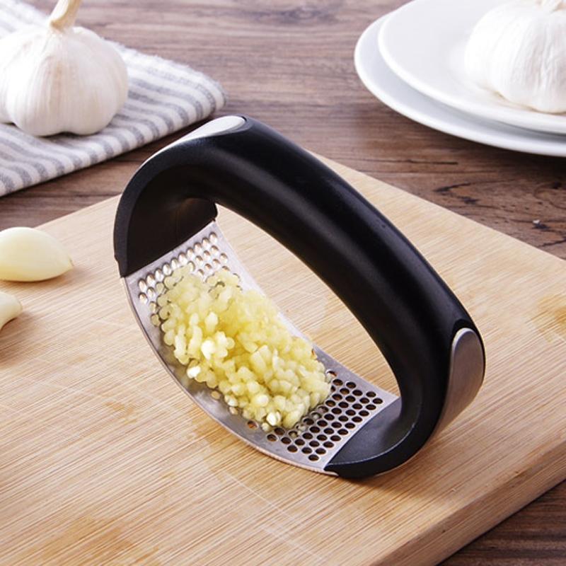 Stainless Steel Garlic Press, Professional Grade