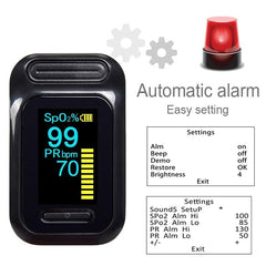 Fingertip Pulse Oximeter Blood Oxygen Saturation Monitor