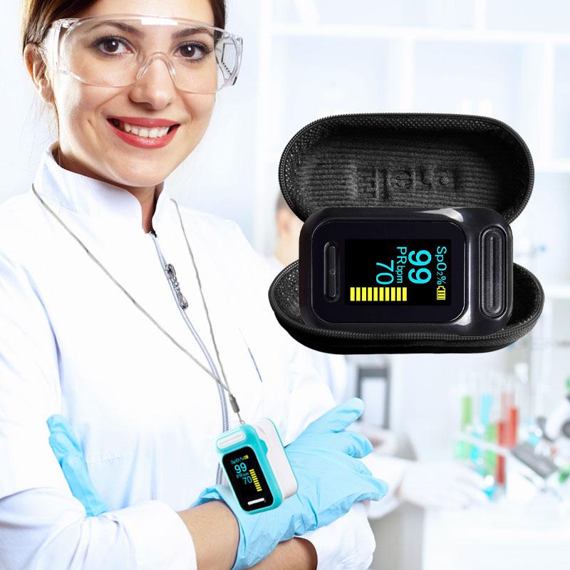 Fingertip Pulse Oximeter Blood Oxygen Saturation Monitor