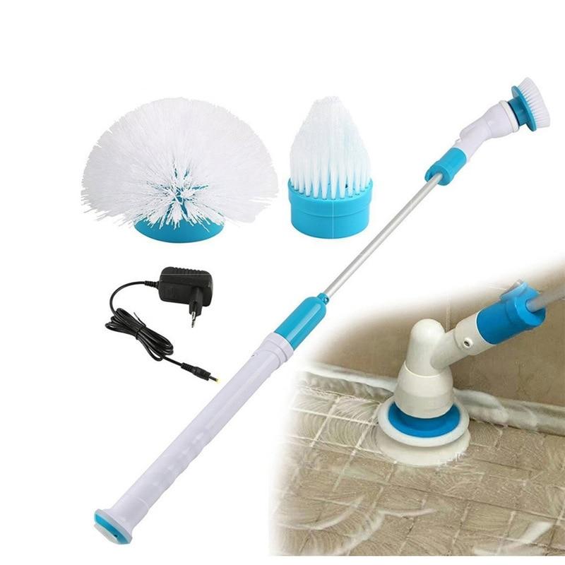 Electric Power Cleaning Scrubber with Extension Handle