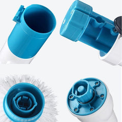 Electric Power Cleaning Scrubber with Extension Handle
