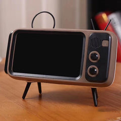 Retro TV Bluetooth Speaker Phone Holder