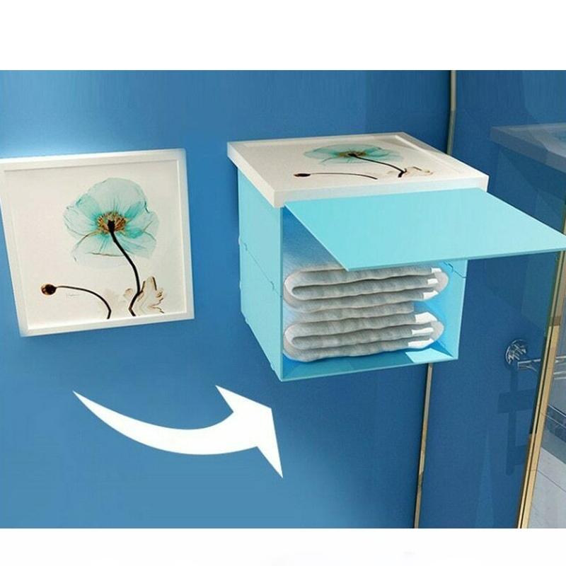 Foldable Bathroom Mural Storage Box