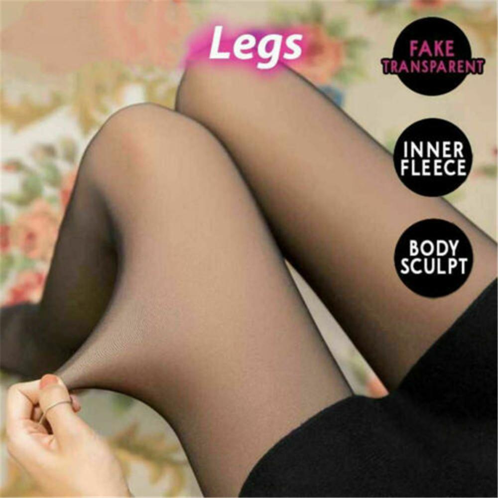 Flawless Legs Fake Translucent Warm Fleece Pantyhose