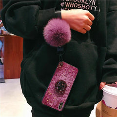 iPhone Fur Ball Diamond Case