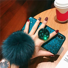 iPhone Fur Ball Diamond Case