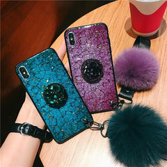 iPhone Fur Ball Diamond Case