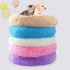 Plush Dog Pet Donut Bed