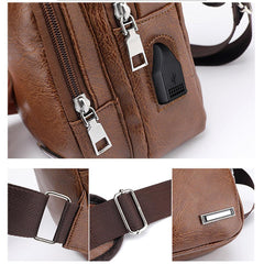 Anti-Theft Men's Crossbody Sling Bag