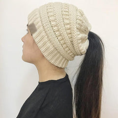 Stretchable Ponytail Beanie