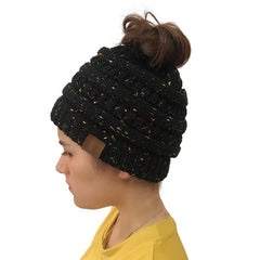 Stretchable Ponytail Beanie