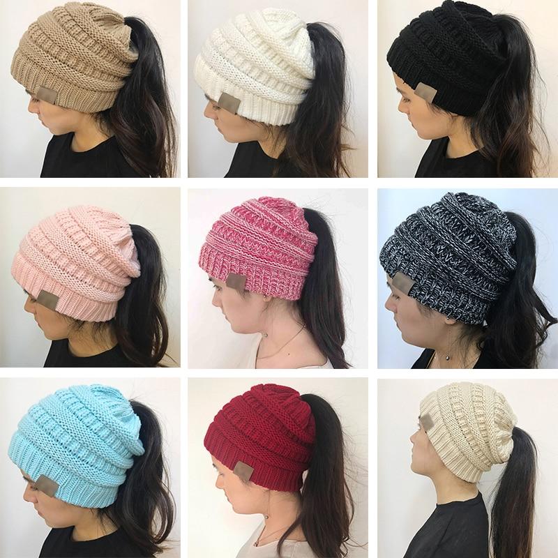 Stretchable Ponytail Beanie