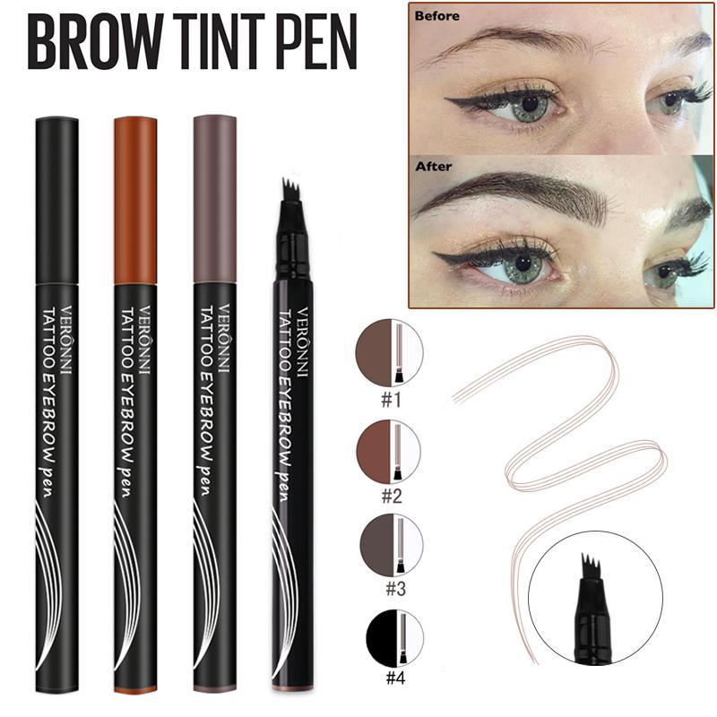 Microblading Tattoo Eyebrow Pen, Waterproof Natural Brows