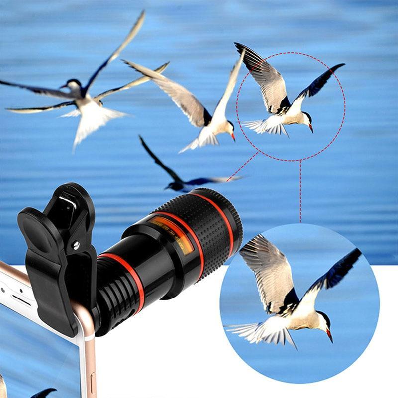 Phone Camera Zoom Lens Kit, HD 12X Optical Zoom