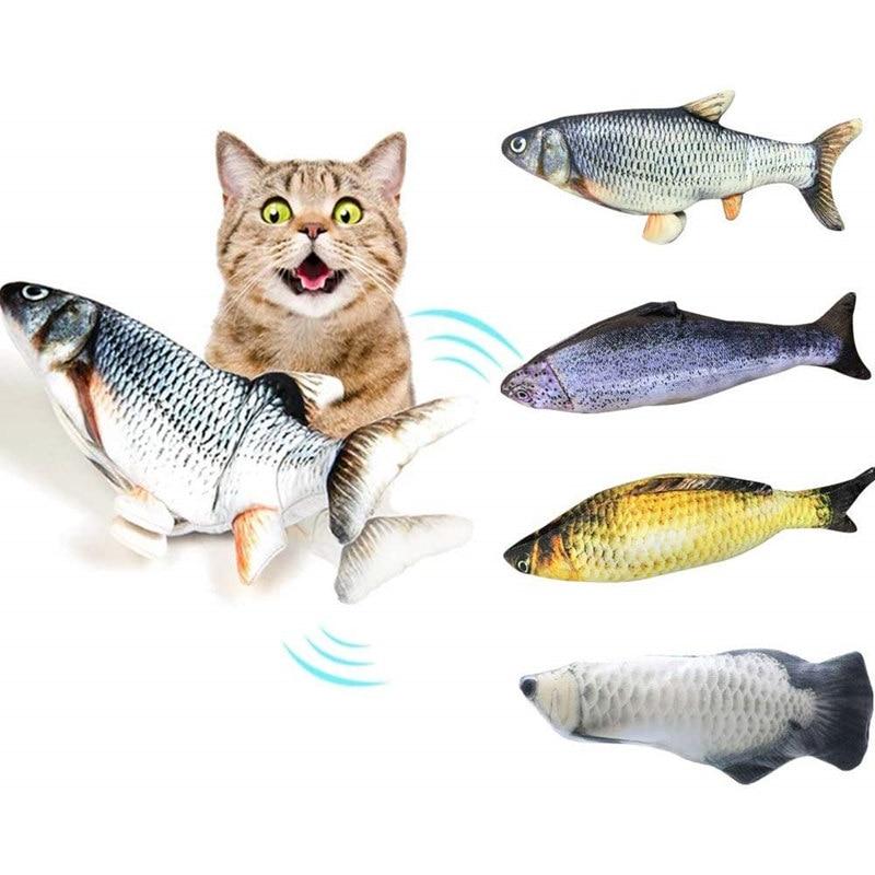 Moving Cat Fish Toy