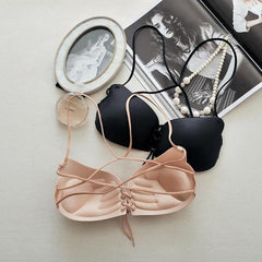 Strap-Free Drawstring Push Up Bra