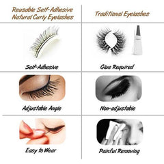 Self-Adhesive Eyelashes Mink 3D False Eyelashes