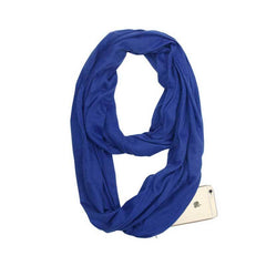 Infinity Scarf with Hidden Zipper Pocket