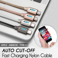 Auto Cut-off Fast Charging Nylon Cable