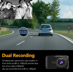 4K UHD Car Driving Recorder Camera