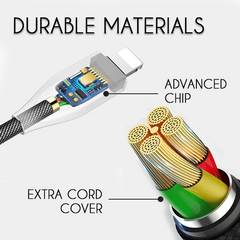 Auto Cut-off Fast Charging Nylon Cable