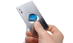 Ace of Spades Stainless Steel Bottle Opener