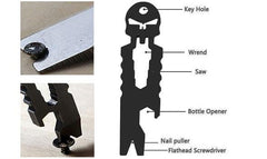 Multifunction Stainless Steel Skull EDC Tool Key