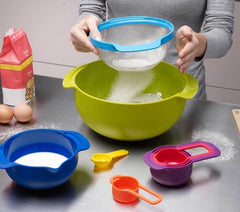 Stackable Mixing Bowl Measuring Spoon Set (8 pcs)