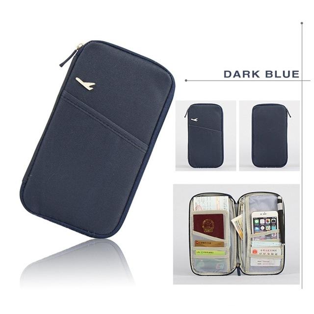 Travel Passport Card Holder Wallet Organizer