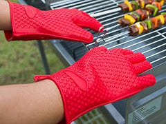 Heat-Resistant Silicone Kitchen Grill Gloves