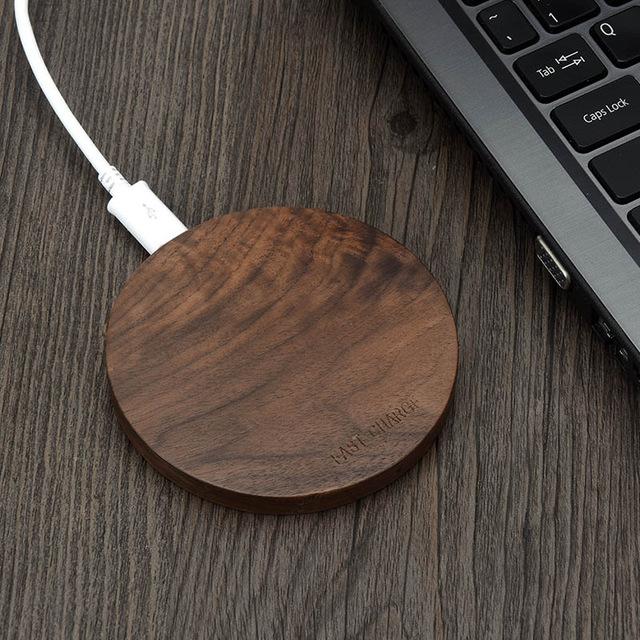 KEYSION Wood Wireless Charger Charging Pad