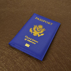 Leather Travel USA Passport Holder