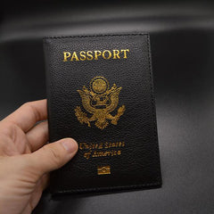 Leather Travel USA Passport Holder