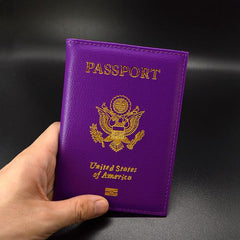 Leather Travel USA Passport Holder