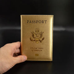 Leather Travel USA Passport Holder