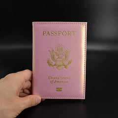 Leather Travel USA Passport Holder