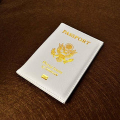 Leather Travel USA Passport Holder