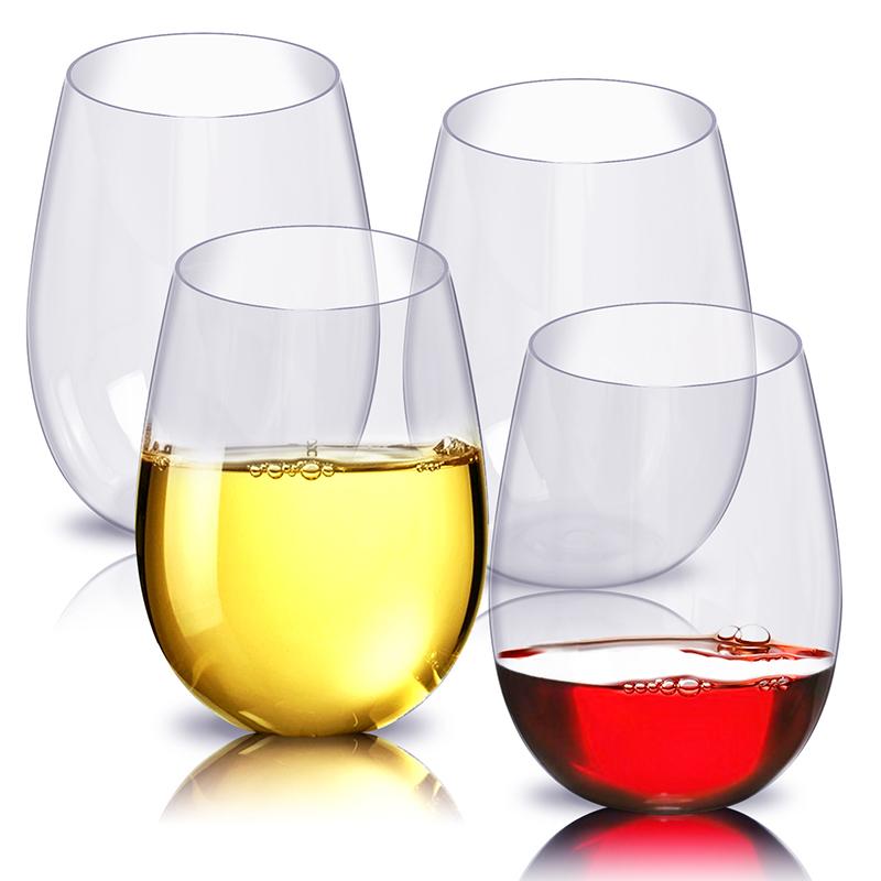 Unbreakable, Shatterproof Wine Glasses (Set of 4)