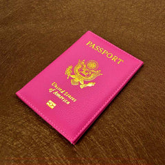 Leather Travel USA Passport Holder