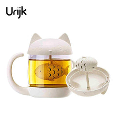 Cat Fish Tea Infuser Mug