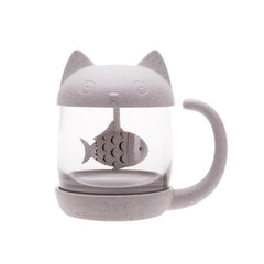 Cat Fish Tea Infuser Mug